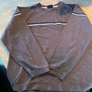 XG brown striped long sleeve shirt